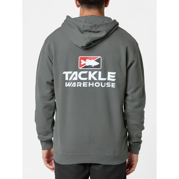 Tackle Warehouse Vertical Hoodie Charcoal