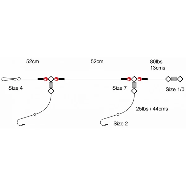 Tronixpro 2Hook Flapper Rig