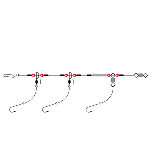 Tronixpro 3 Hook Clipped Rig