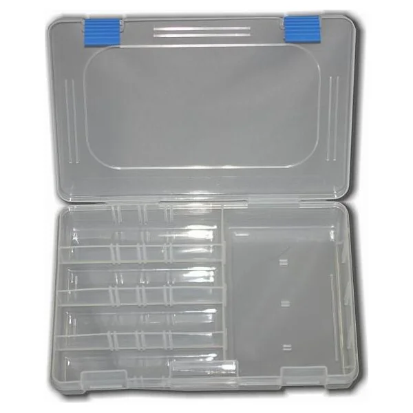 Turrall Clear Plastic Pike Fly Box (6 Comp)
