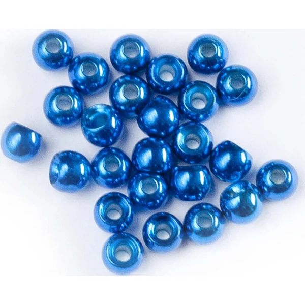 Turrall Metallic Blue Beads 25pc