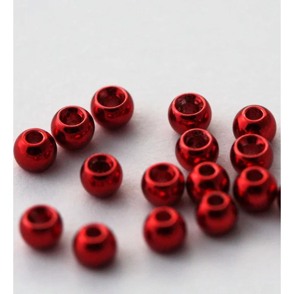 Turrall Metallic Red Beads 25pc