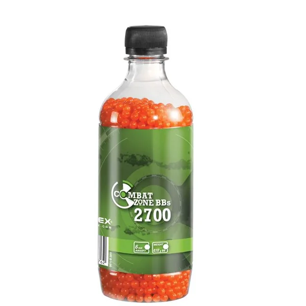 Umarex Combat Zone Airsoft Plastic 6mm BBs 0.12g Bottle of 2700