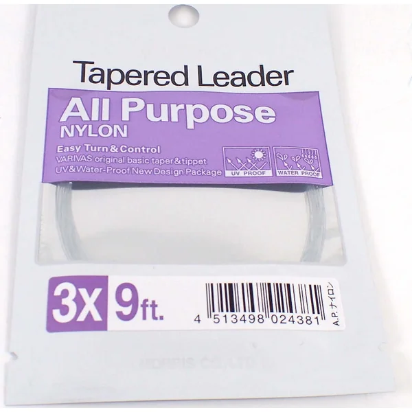 Varivas Fluorocarbon All Purpose Tapered Leader 9ft