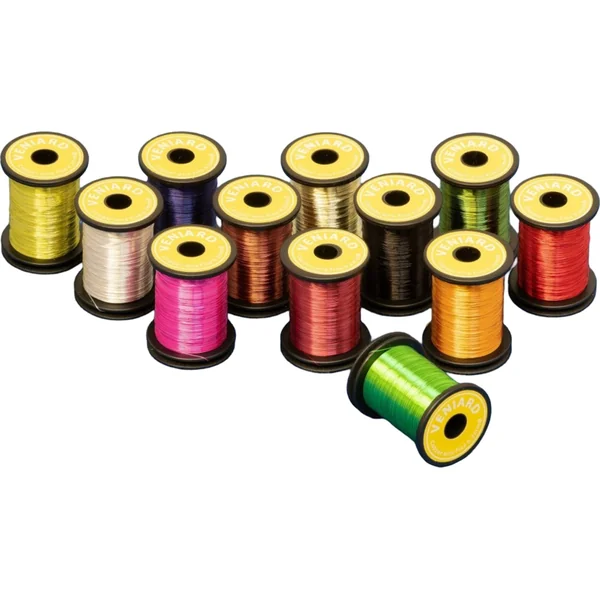 Veniard Coloured Copper Wire Fine 0.2mm 12 Spools Mixed