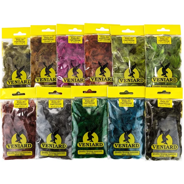 Veniard English Partridge Grey Neck Dyed 1gm Pack