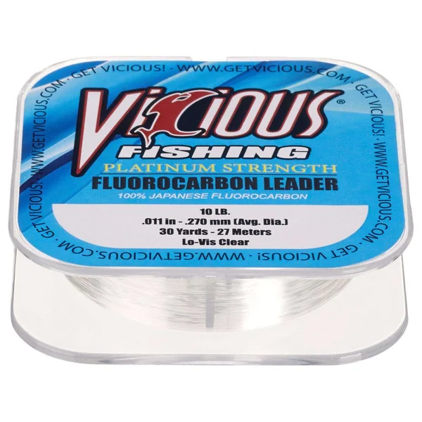 Vicious Platinum Strength Fluorocarbon Leader