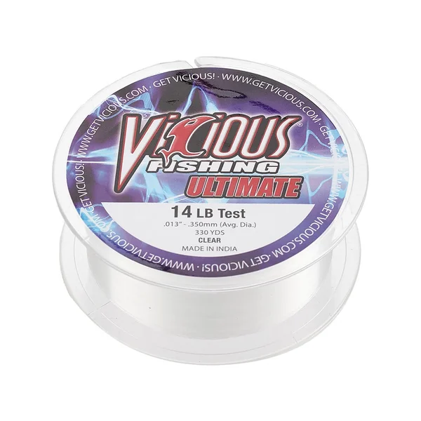 Vicious Ultimate Co-Polymer Lo-Vis Clear 330yd