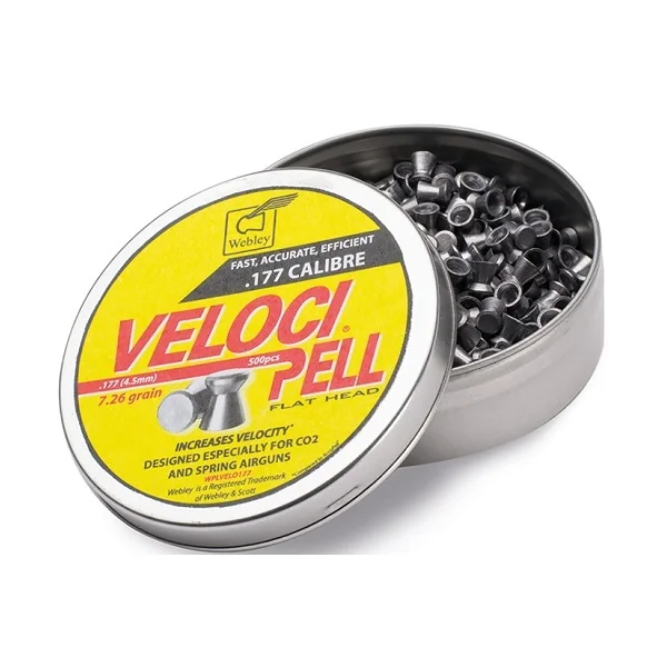Webley VelociPell .177 Lightweight Pellets (7.26 Grains 500 Tin)