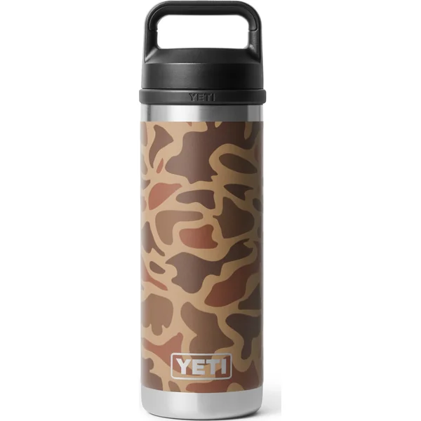 Yeti Rambler 18oz Bottle Chug Wetlands Camo
