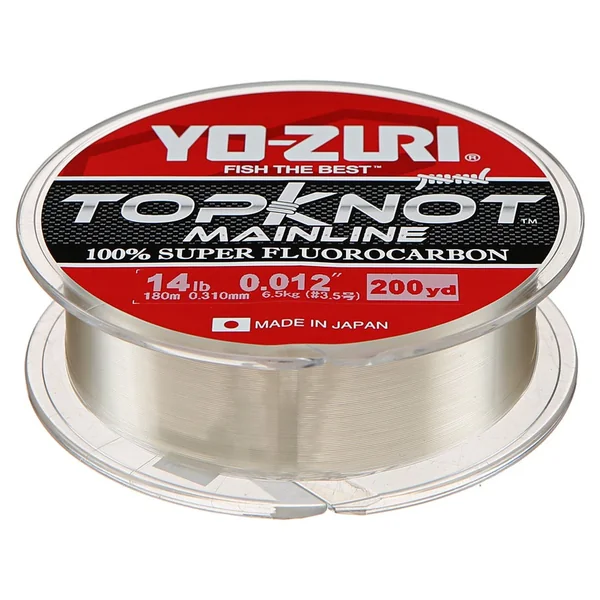 Yo-Zuri Top Knot 100% Fluorocarbon Line Natural Clear