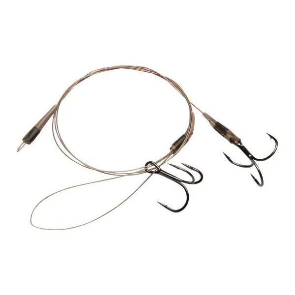 Zebco DB Series 14kg (30lb) Long Cast Wire Deadbait Trace - Barbed